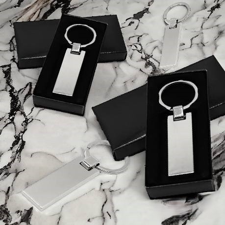 Брелок металлический Лампедуза, ключница, аксессуар для сумки или рюкзака, в подарочной упаковке, в серебристом цвете